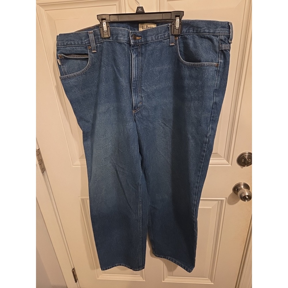 LL Bean Mens Jeans Slim‎ Straight Size 44/29 100% Cotton